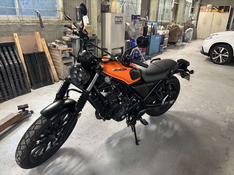 広島県 呉市　バイク塗装　CL250のフロント・リヤフェンダーを塗装！