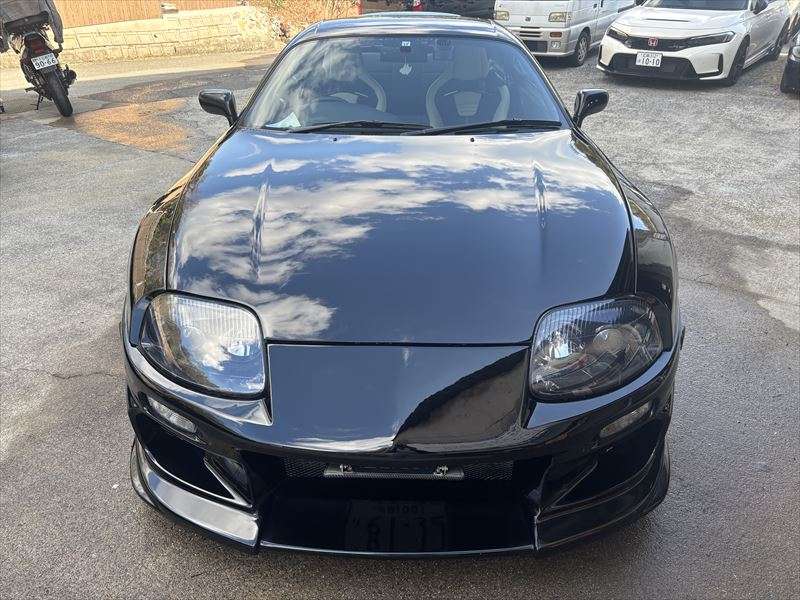 80スープラ（JZA80）ヘッドライトのインナー＆レンズ塗装施工実例｜黄ばみ除去・ブラックアウトで印象激変